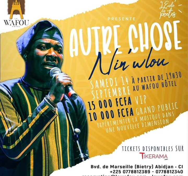 “Autre Chose” avec Nin’wlou : Un concert de slam qui promet d’être inoubliable