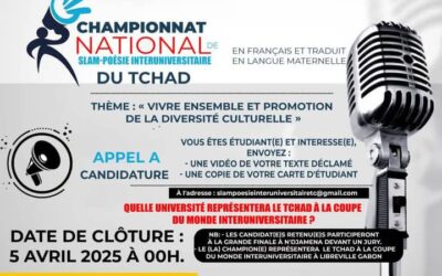 Tchad : Lancement du Championnat National de Slam-Poésie Interuniversitaire