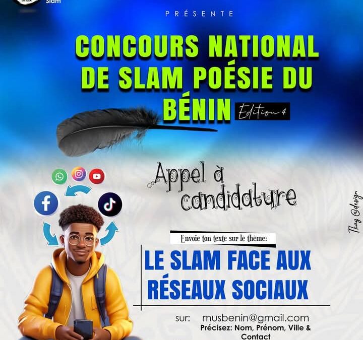 Le Bénin relance la scène slam avec un concours national engagé